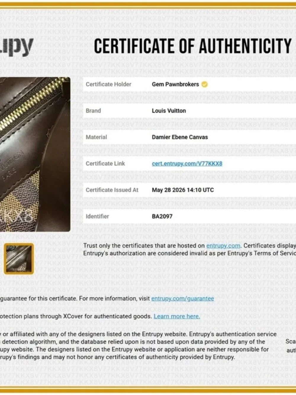 Louis Vuitton Damier Canvas Eole 50 Rolling Luggage Bag - Brown